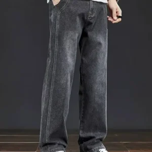 Mid Rise Dark Grey Jeans